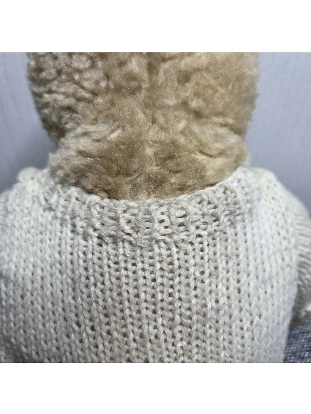 Vintage TY Baby Curly Teddy Bear Plush Brown 1992 Collectible w/ Tags 90s